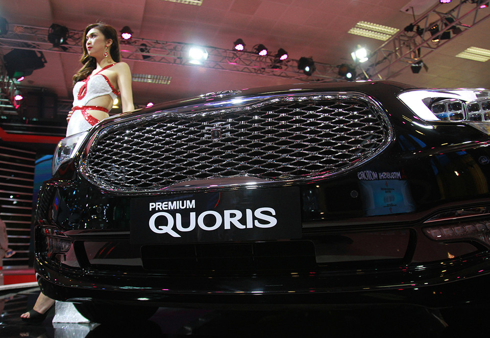 起亚Quoris是韩国起亚目前车系中最大的旗舰车型（图片来源：人民报）