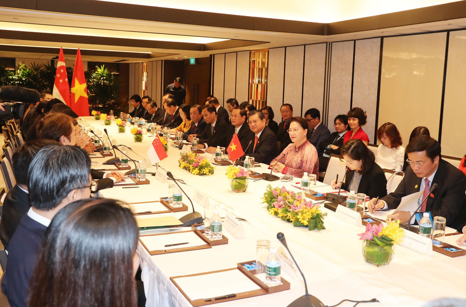 会见场景。越通社记者 仲德 摄