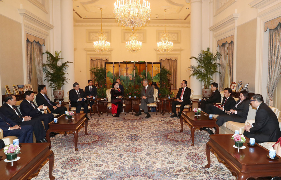 会见场景。越通社记者 仲德 摄