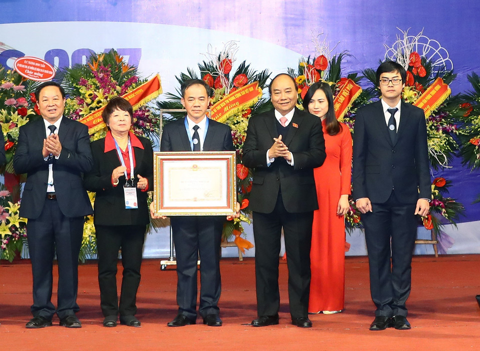 阮春福总理出席眼科医院成立100周年纪念典礼 。（图片来源：越通社）