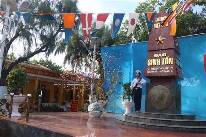 越南长沙群岛生存岛的景观。越通社记者 阮文日 摄