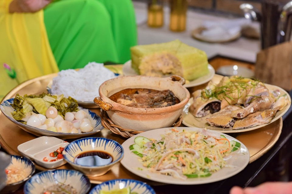 越南各种春节传统美食。图自越通社