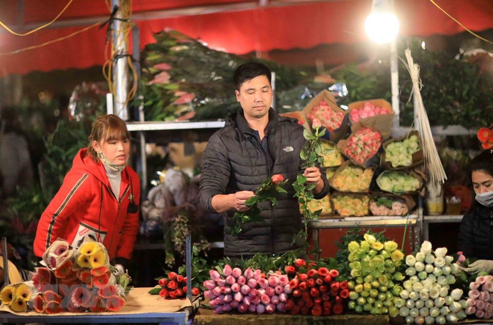 花卉种类丰富多样。越通社记者 日英 摄