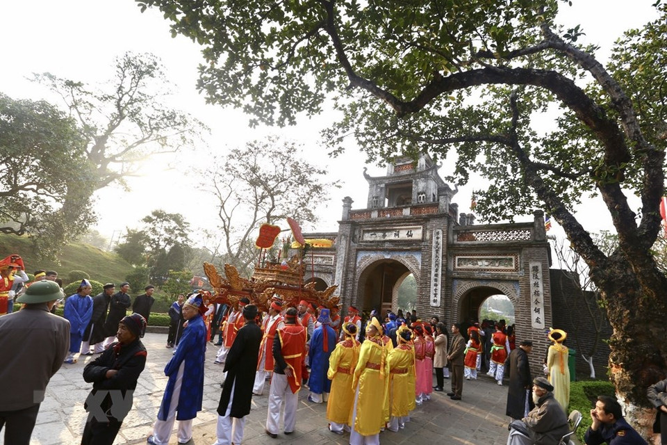 每年初春举办的古螺庙会带着浓郁的团结尚武精神和民间文化色彩。越通社记者 明决 摄