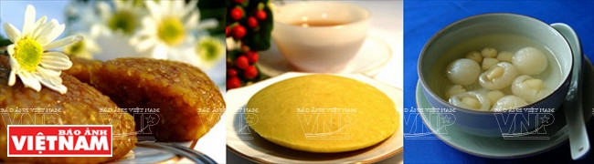 绿豆饼、龙眼莲子糖水。