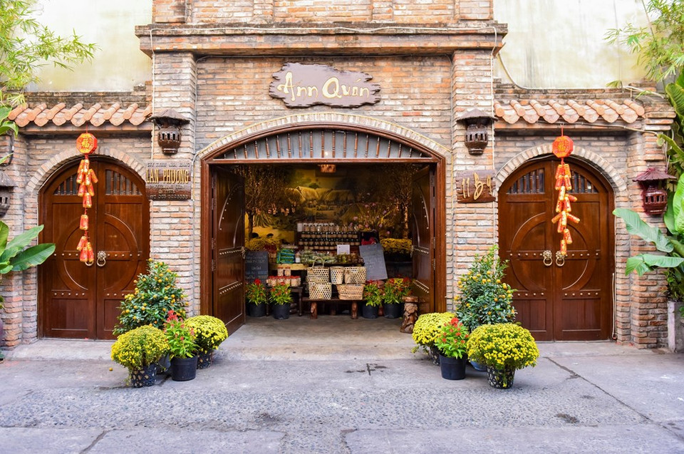 彰显越南传统特色的活动举办空间。