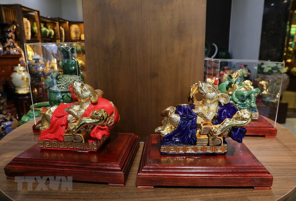 按照民间观念，老鼠是十二生肖之首，有生生不息，繁盛不衰之吉祥寓意。越通社记者 成达 摄