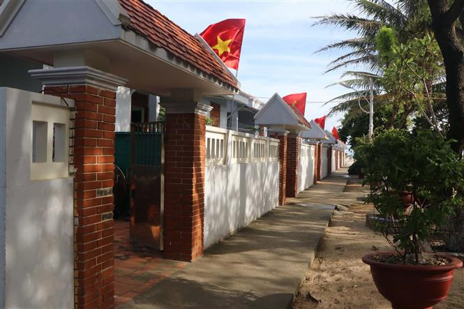 长沙群岛生存岛上的民宅。越通社记者 阮文日 摄