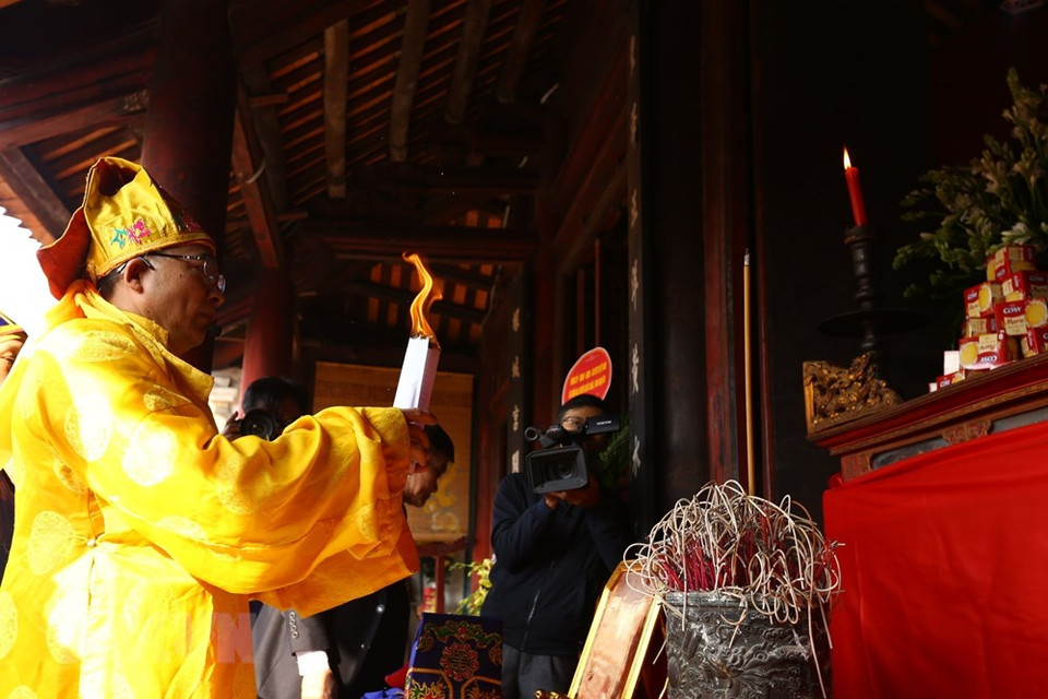 2020年古螺庙会的祭礼仪式。越通社记者 明决 摄