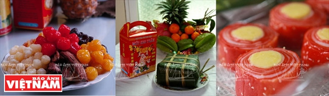越南人的各种传统果脯。