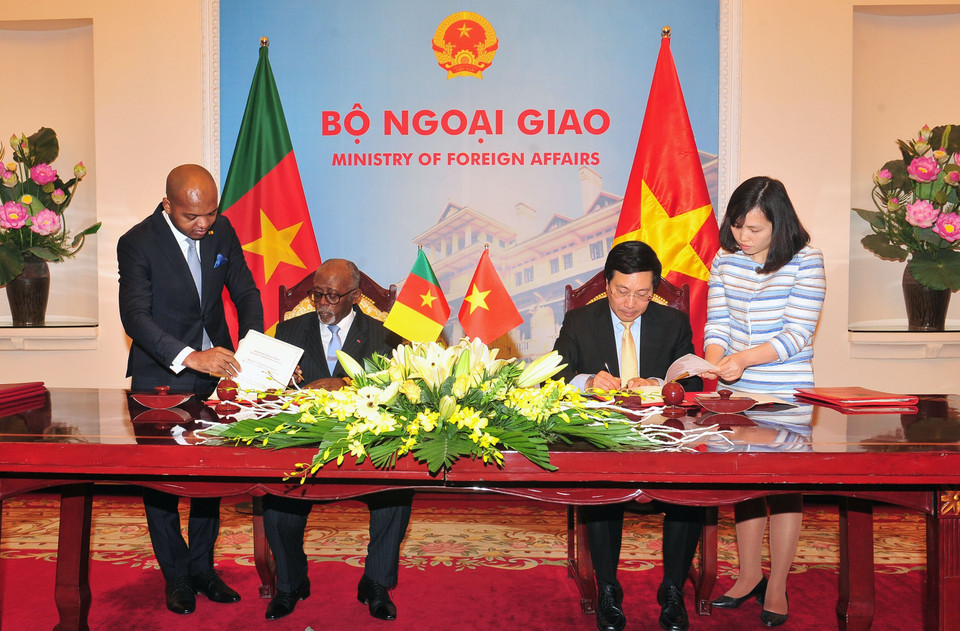 签字仪式。（越通社记者阮康 摄）