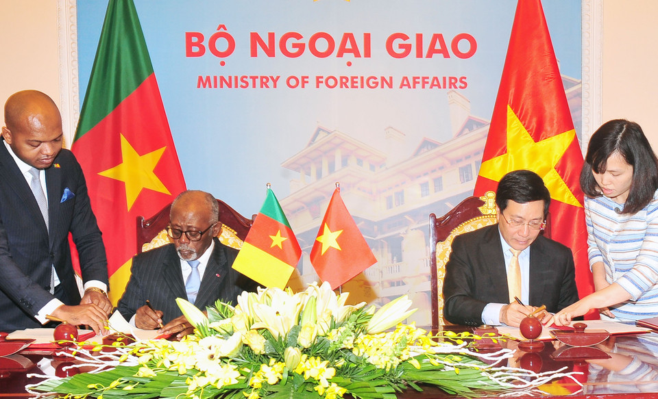 签字仪式。（越通社记者阮康 摄）