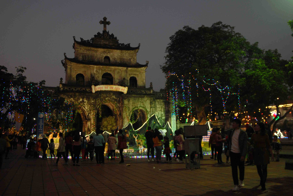 宁平省迎接圣诞节的气氛（图片来源：越通社）