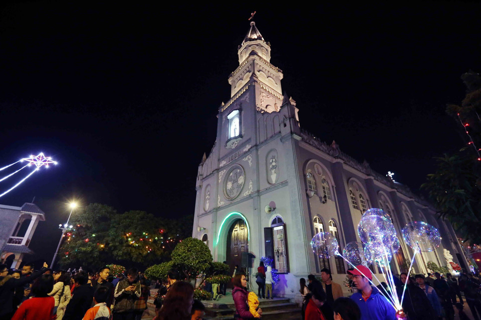 广宁省迎接圣诞节的气氛（图片来源：越通社）