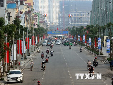  河内市黎仲晋路（图片来源：越通社）