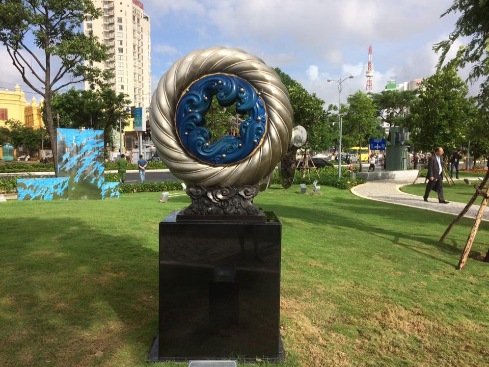 中国作品"同一个愿景同一个未来"。（图片来源：越通社）