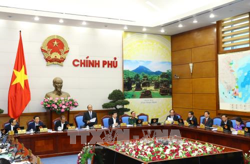 例行记者会现场。（越通社记者 统一 摄）