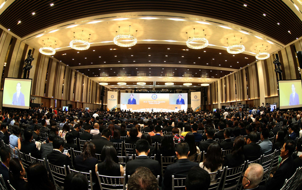 2017年APEC工商领导人峰会全景。（图片来源：越通社）