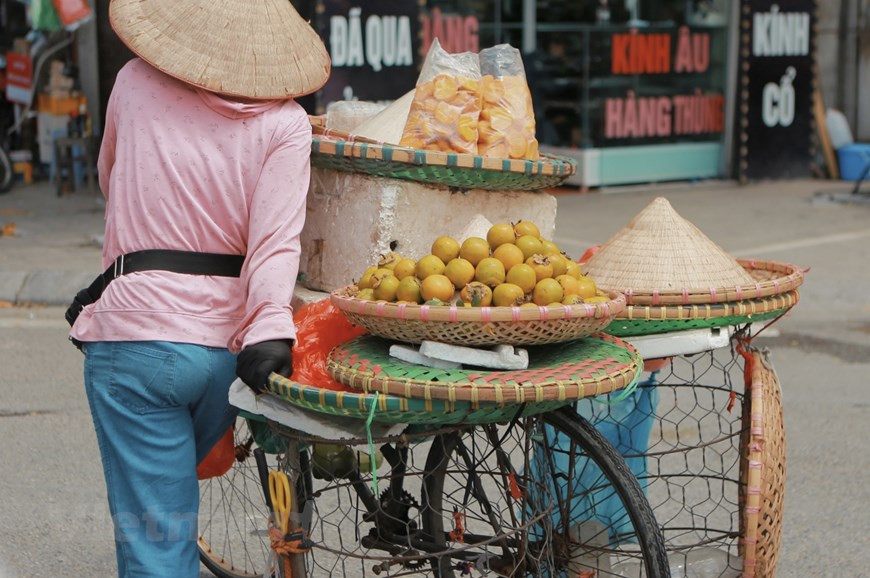 秋天的另一个特色美食是柿子。扁糯米和柿子是送给父母的贴心礼物，体现了孩子对父母的感恩和尊重。河内的秋天温柔动人，让远离家乡的每个河内人倍感思念，而来访的游客则希望有机会早日重返。生活在河内的居民时时提醒自己要享受美丽的秋天。图自Vietnam+