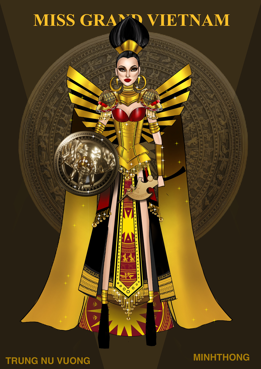 由阮明通设计的《征王》。图自 Vietnam+