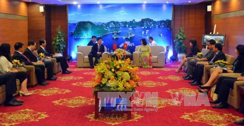 中国青年代表会见了宁广宁省领导（图片来源：越通社）