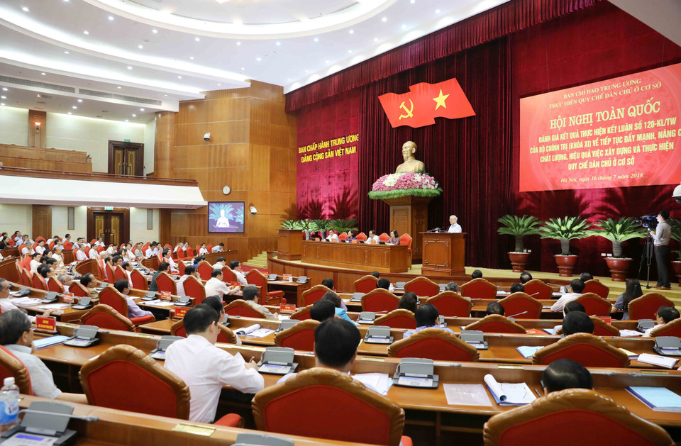 基层组织视为直接开展落实党和国家的主张和政策并直接、广泛行使人民当家做主的权利的地方。越通社记者 芳花 摄