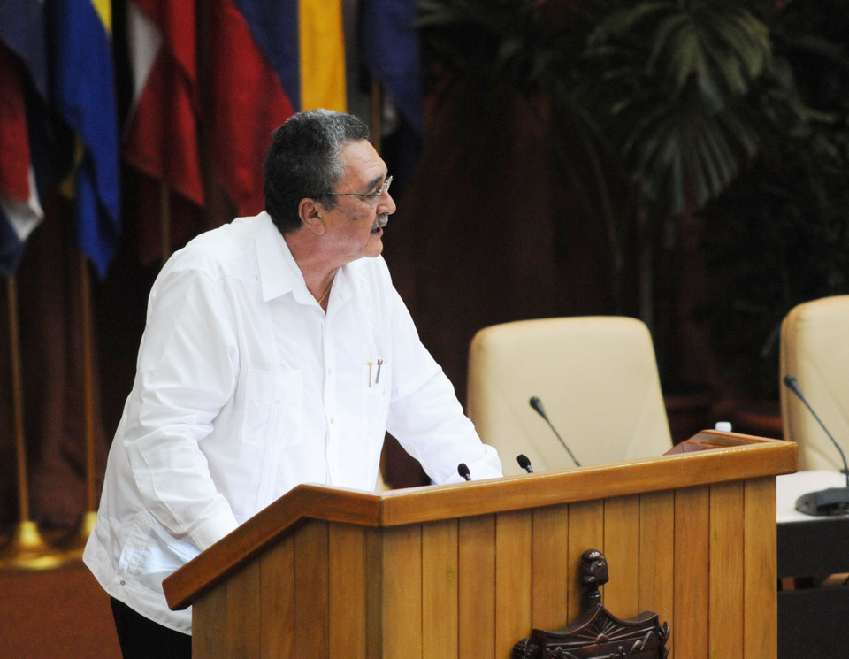 圣卢西亚总理肯尼·安东尼(Kenny Anthony)在第24次圣保罗论坛全体会议上发表讲话。越通社记者 黎河 摄