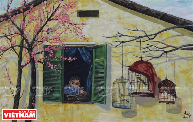 阮氏泰绫的《早春》。