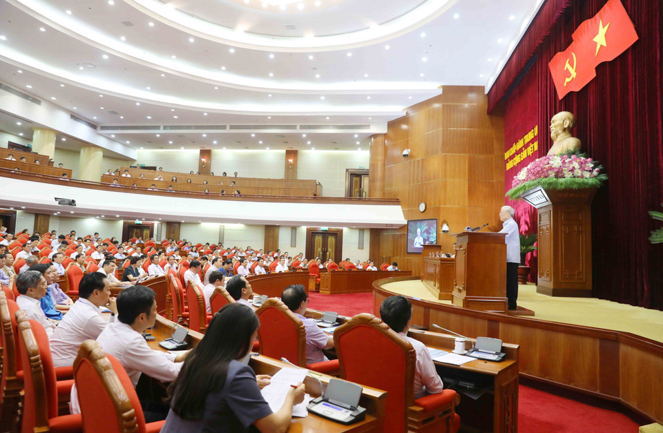 各部委、地方领导出席会议。越通社记者 芳花 摄