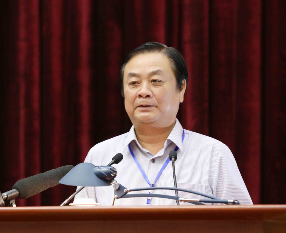 同塔省委书记黎明欢在会上发表讲话。越通社记者 芳花 摄