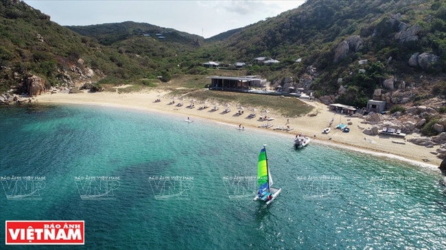 Amanoi Resort是越南首个六星国际级度假酒店，设计独特，环境优美。（图片来源：越通社）