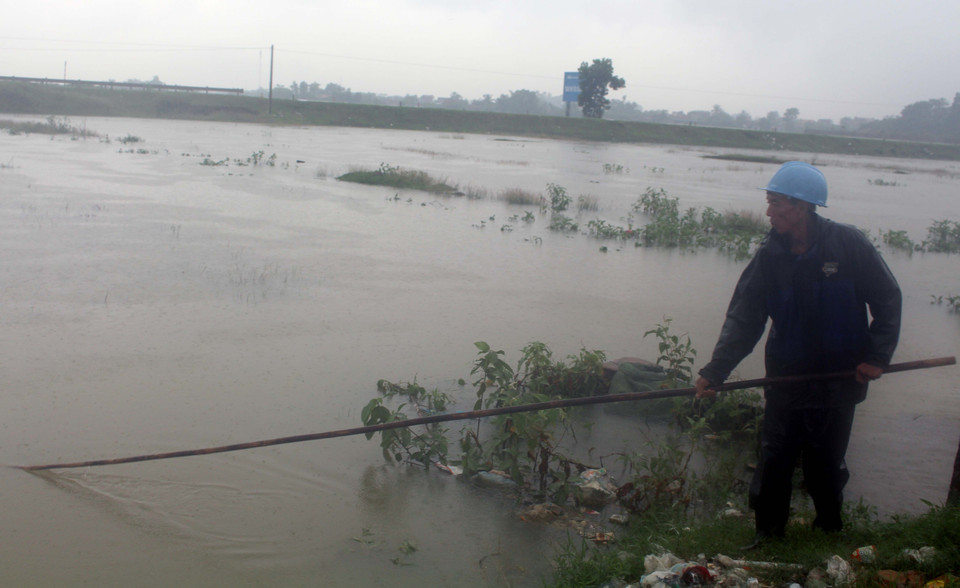 清化省遭受“山神”三号台风的影响。（图片来源：越通社）