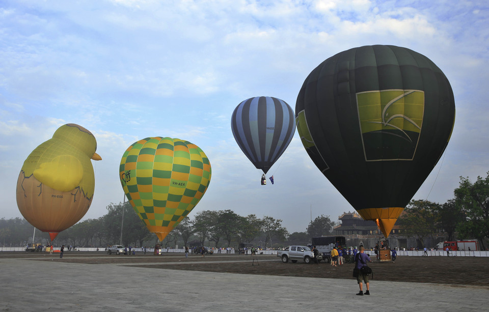 2017年国际热气球节在顺化市举行。（图片来源：越通社）