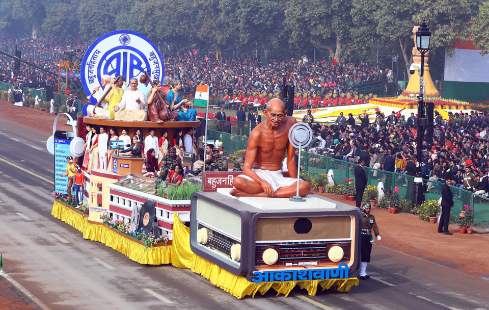 印度共和国日69周年纪念典礼场景。越通社记者 统一 摄