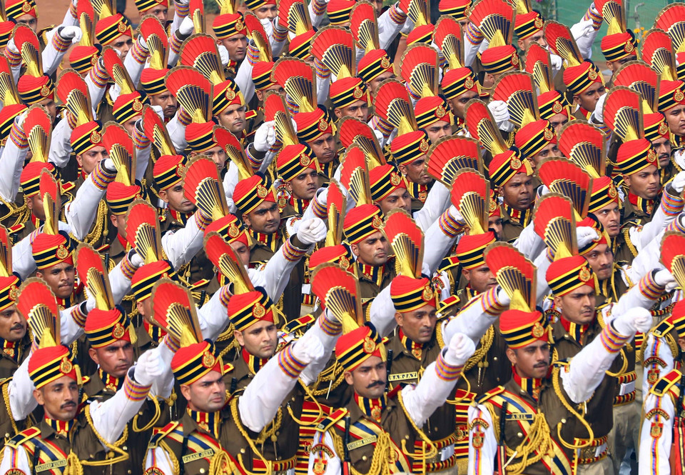 印度共和国日69周年纪念典礼场景。越通社记者 统一 摄