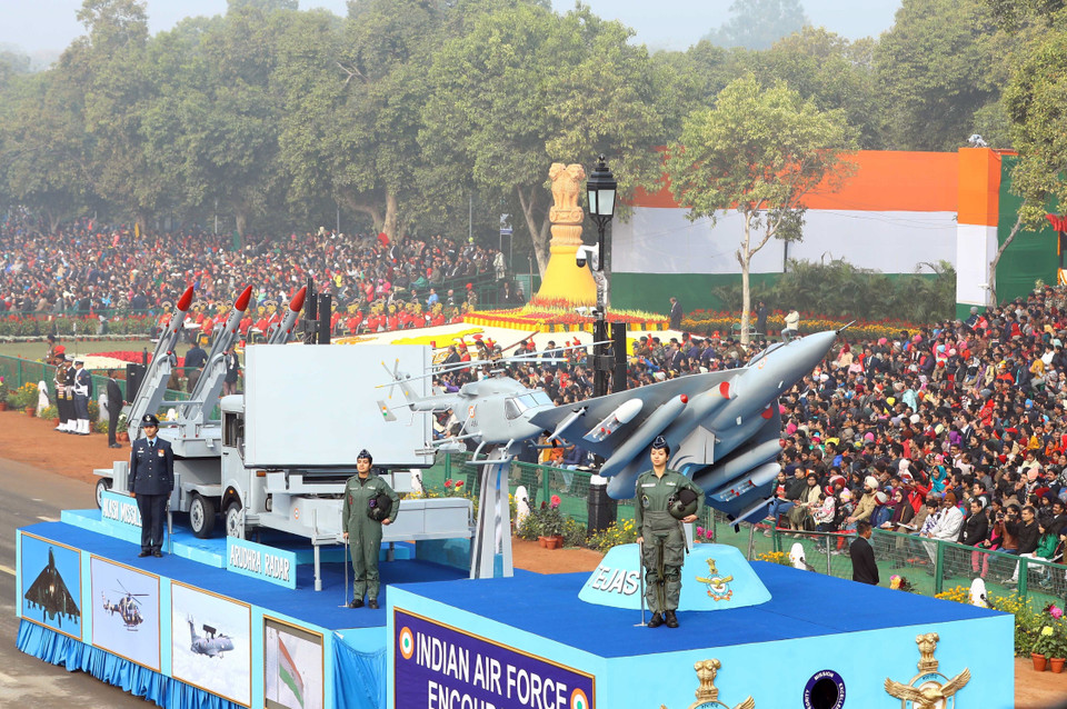 印度共和国日69周年纪念典礼场景。越通社记者 统一 摄