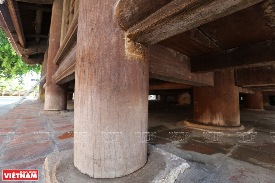 祠亭由60根铁芯柱支撑。《越南画报》记者 越强 摄