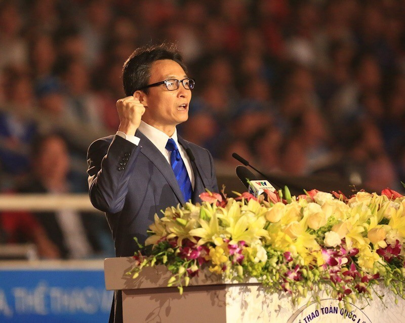 政府副总理武德儋在致开幕辞。越通社记者 明决 摄