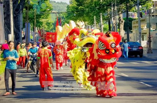 2017年头顿市胜三迎翁节场景。（图片来源：越通社）