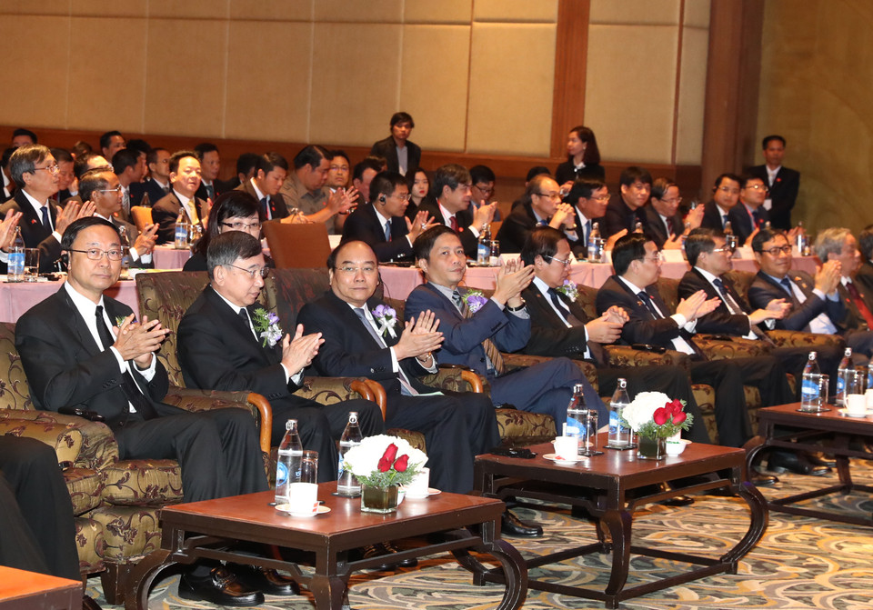 ​阮春福出席越泰经济合作论坛。（图片来源：越通社） 