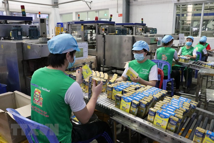 平阳省NutiFood营养食品股份公司生产活动增长8.2%。图片来源：越通社