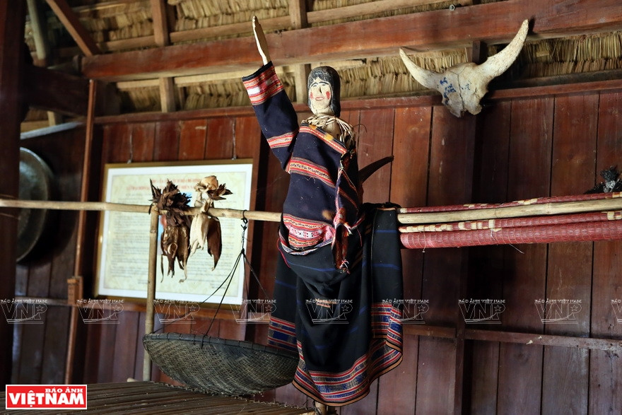 巴拿族新龙屋祭祀仪式的祭品。图自《越南画报》