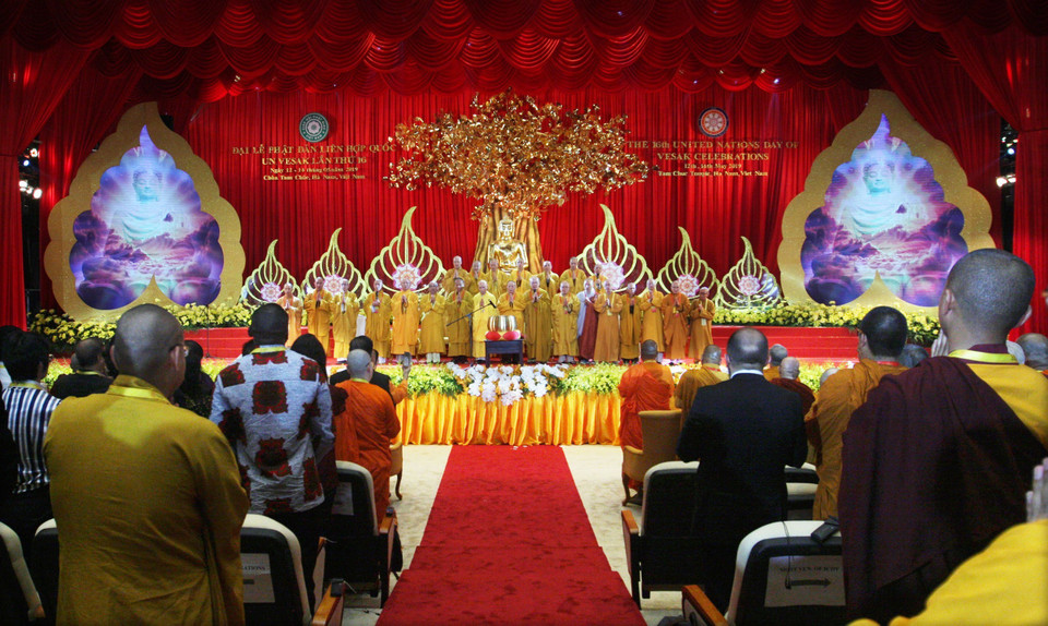 联合国卫塞节开幕式。图自越通社