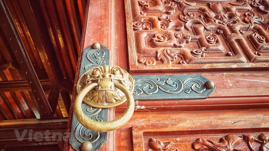 三祝寺被雕刻的非常精致。Vietnam+记者春梅 摄