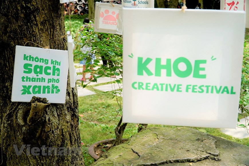 本次KHOE创意节的主题为“绿色”。Vietnam+记者明孝 摄