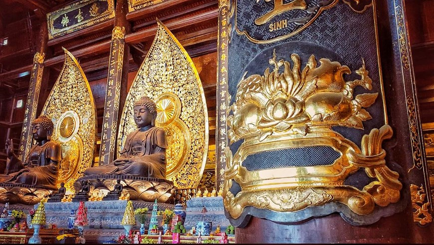 花纹都被镀金。Vietnam+记者春梅 摄