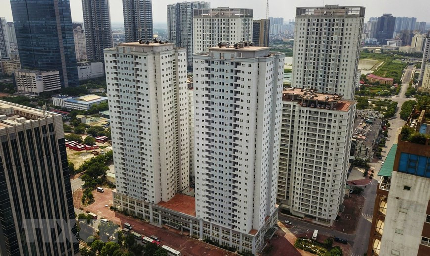 规模2万多平方米、拥有齐全基础设施的黄梅郡X2大金安置区项目将用来建立隔离区和野战医院。图自越通社