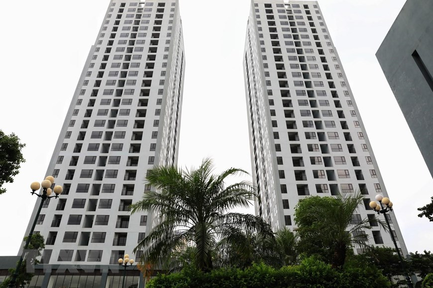 规模2万多平方米、拥有齐全基础设施的黄梅郡X2大金安置区项目将用来建立隔离区和野战医院。图自越通社