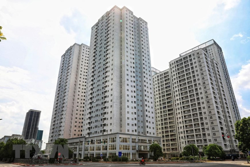 规模2万多平方米、拥有齐全基础设施的黄梅郡X2大金安置区项目将用来建立隔离区和野战医院。图自越通社