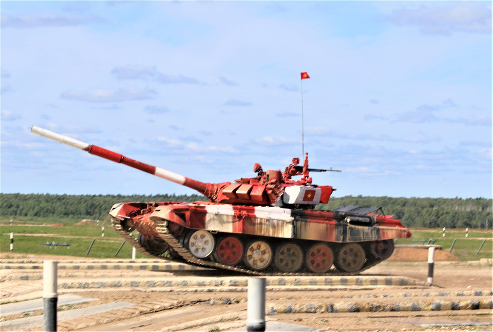  参加此次国际军事比赛，越南人民军队代表团共125人，分成8支队伍参加8个不同的比赛项目。越通社记者杨志 摄